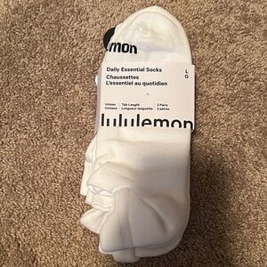 lululemon athletica White Casual Socks - 3 Pack